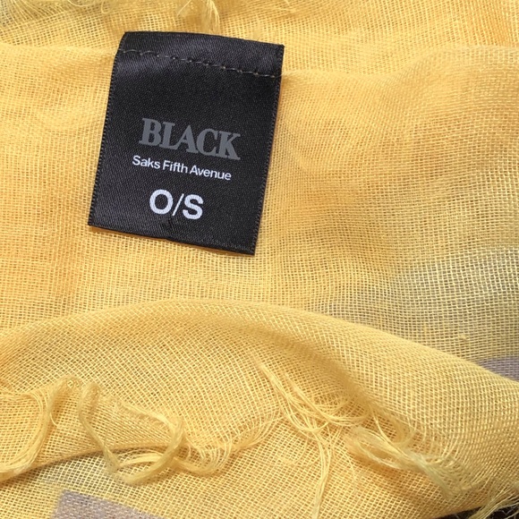 Black by Saks Fifth Ave. Gauze Scarf - Picture 6 of 6